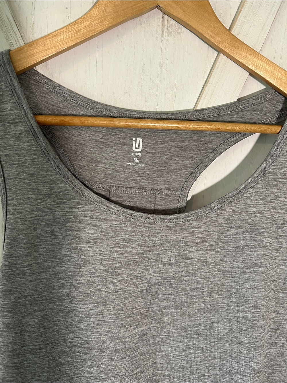 Ideology Heather Gray Scoop Neck Tank Top